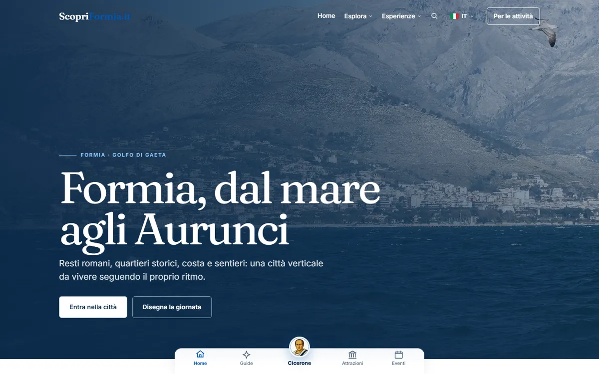 Startseite von Scopri Formia