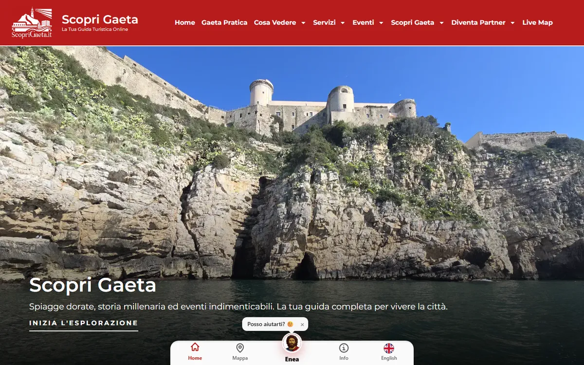 Startseite von Scopri Gaeta