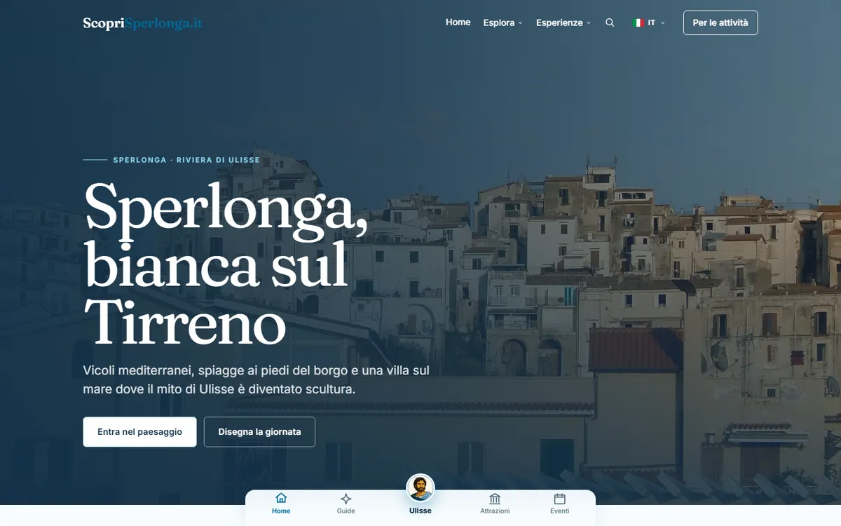 Startseite von Scopri Sperlonga